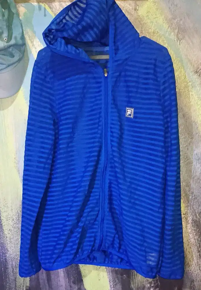 Jaket Running Hoodie FILA