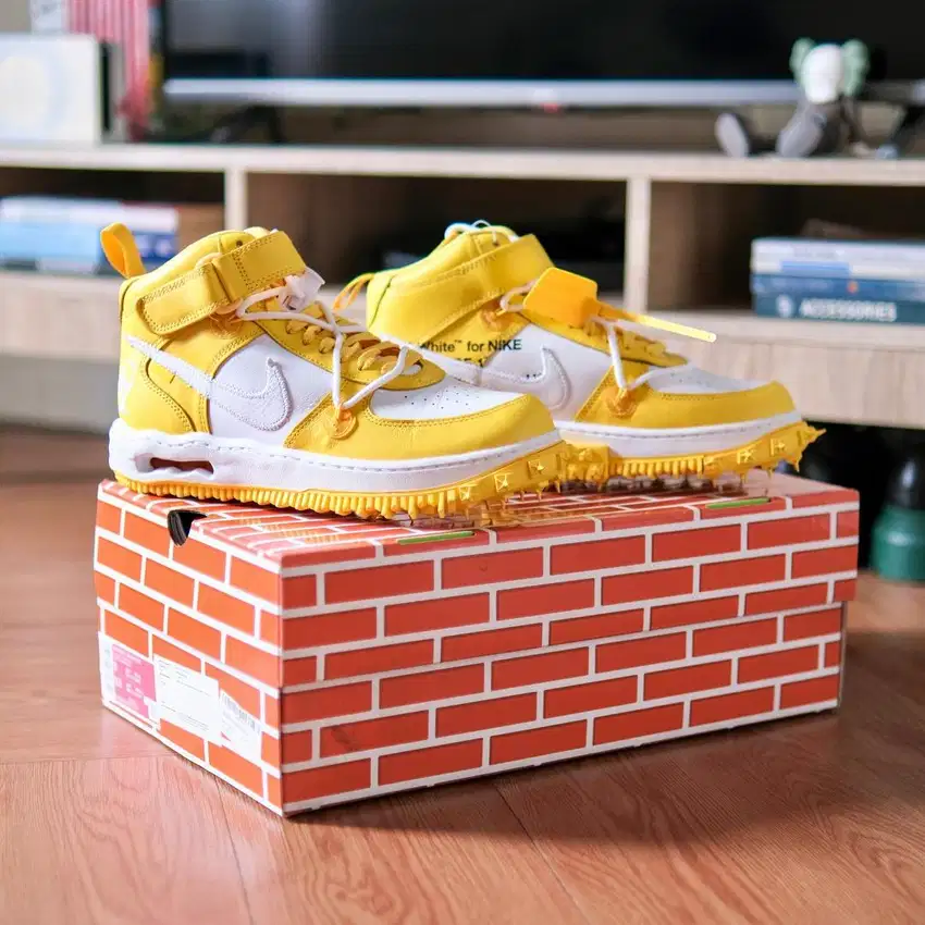 Nike Air Force 1 MID x Off-White SIZE EUR-41 . BARU ORIGINAL!!!