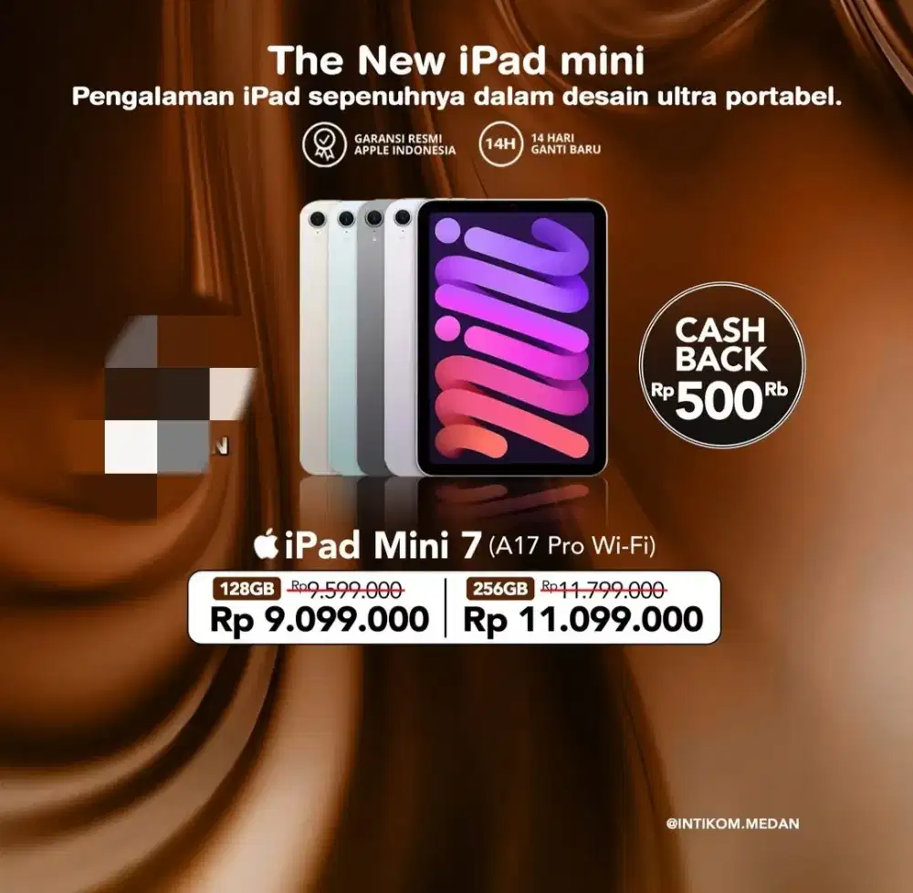 Cicilan ipad mini 7 wifi 128gb gratis 2x cicilan