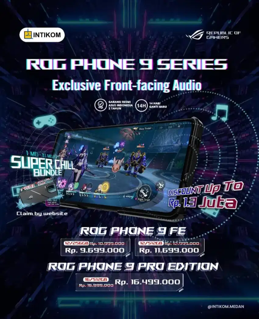 Kredit Asus rog phone 9 fe ram 12/256gb gratis 2x cicilan