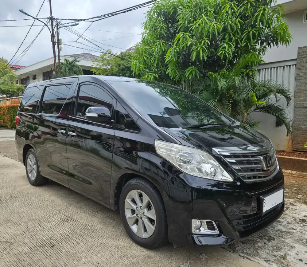 Toyota Alphard 2.4 G ATPM 2012 Hitam KM Rendah