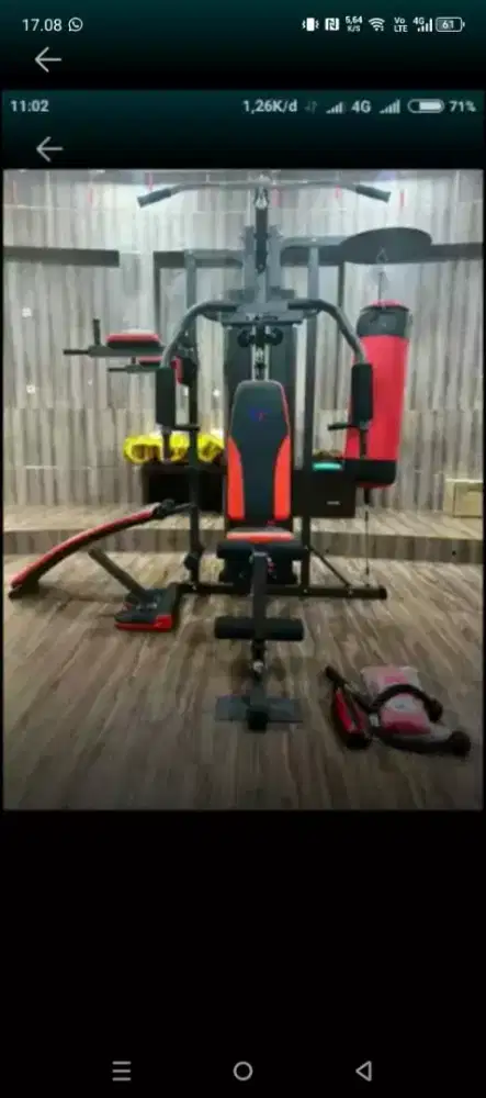 Home gym tiga sisi samsak tinju