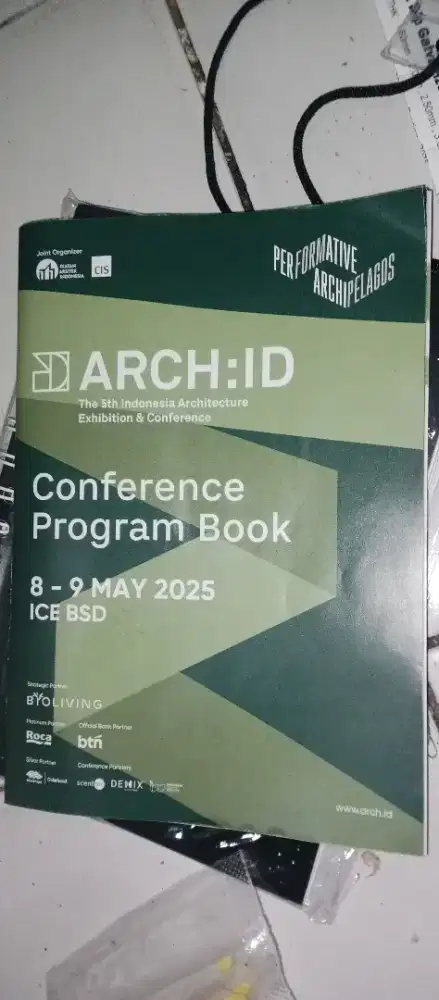 Conference program book arch id 8 dan 9 Mei 2025 buku arsitektur