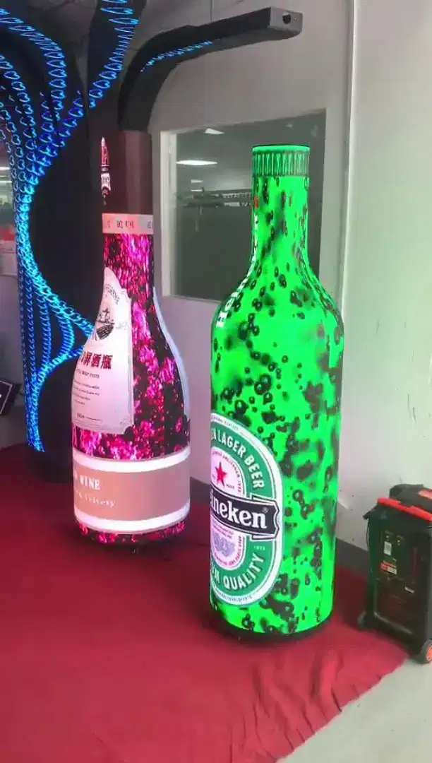 bottle shape LED display P2mm