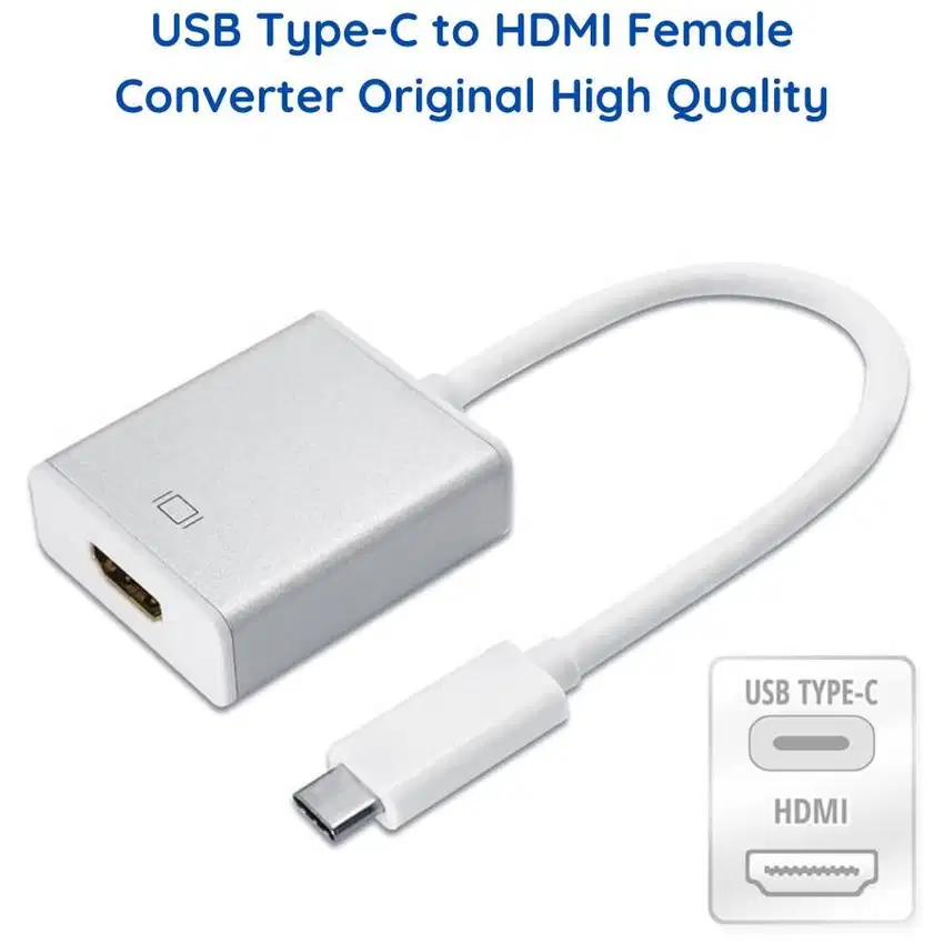 Kabel USB 3.1 Type C To HDMI Female Converter Adapter Cable / Adaptor