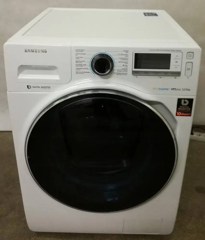 Mesin Cuci Otomatis Laundry Front Loading Samsung Ecobubble 12 kilo Kg