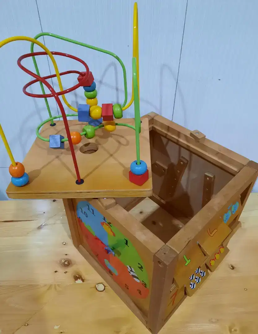 Preloved Mainan ELC Giant Wooden Activity Cube