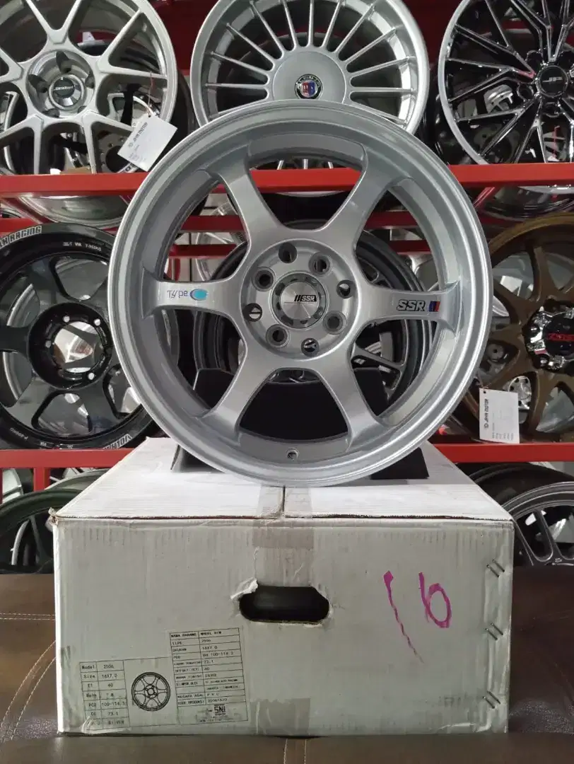Velg ssr type c r16 4x100/114 lbr7 et40