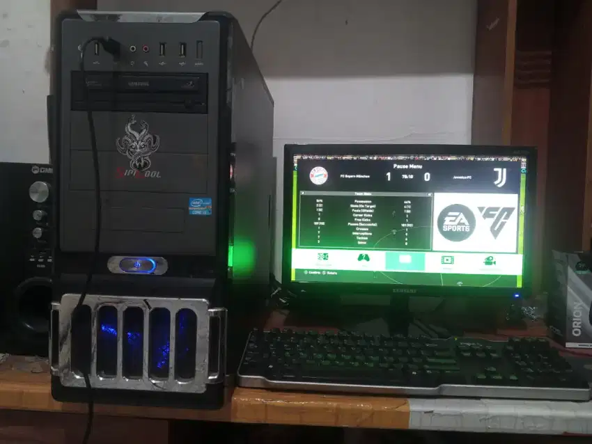 Pc gaming intel core i5 + ram 8gb + vga ddr5 + monitor 19inch