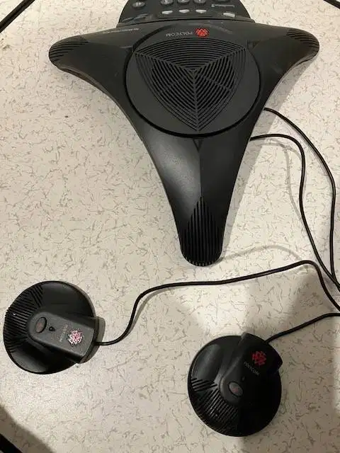 Jual Polycom Soundstation2 dan mic ext kondisi bekas dan normal