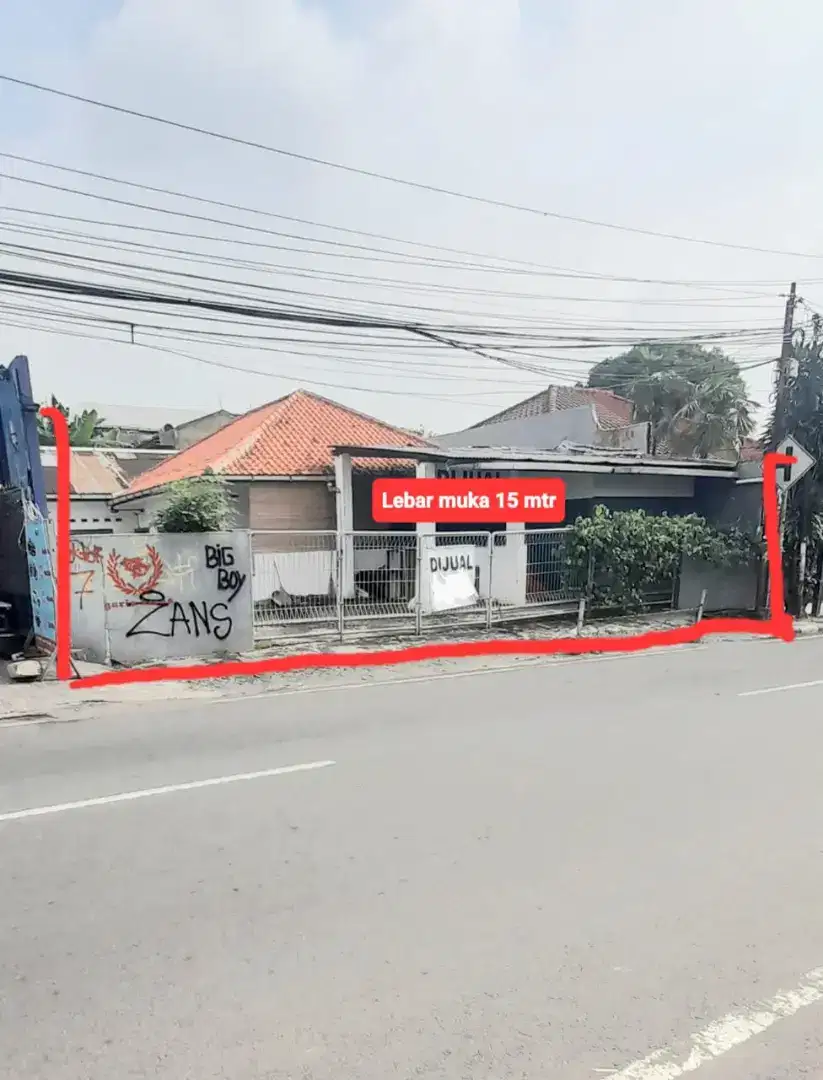 DI JUAL  RUMAH INDUK PLUS 2 KONTRAKAN JLN RAYA UTAMA DI TEBET