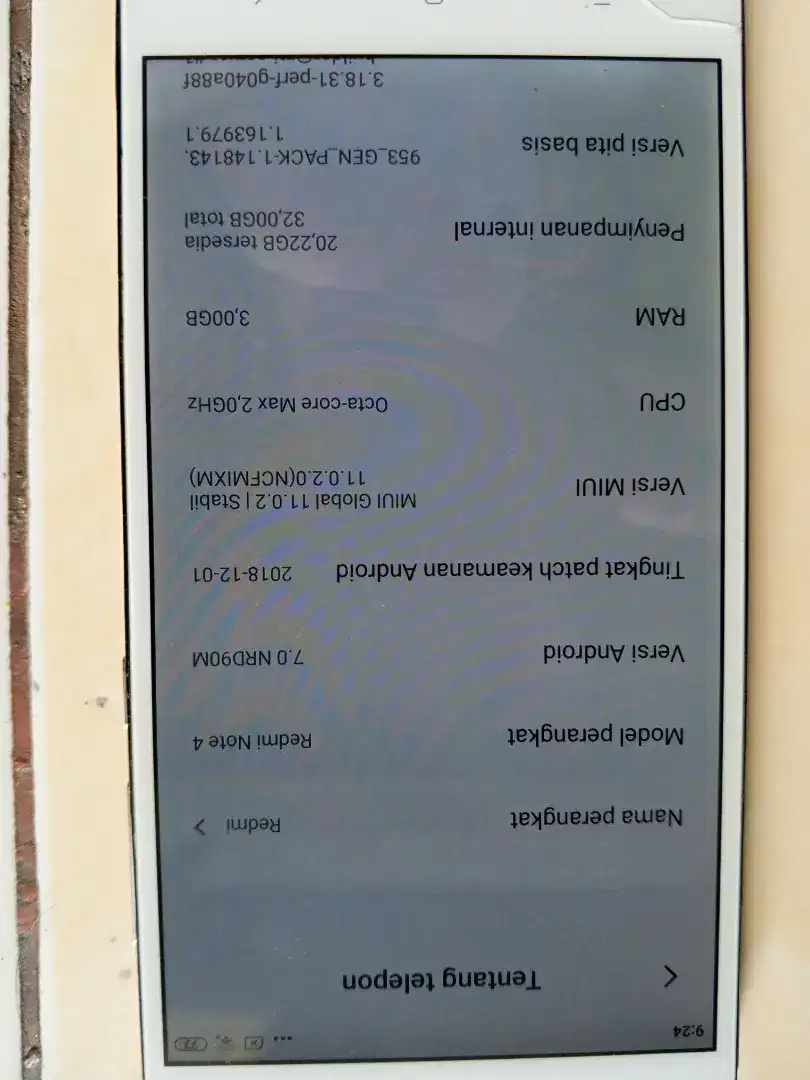 Redmi Note 4 siap pakai