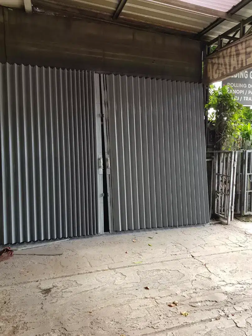 Folding gate, pagar, baja ringan, tangga putar, stainlestel