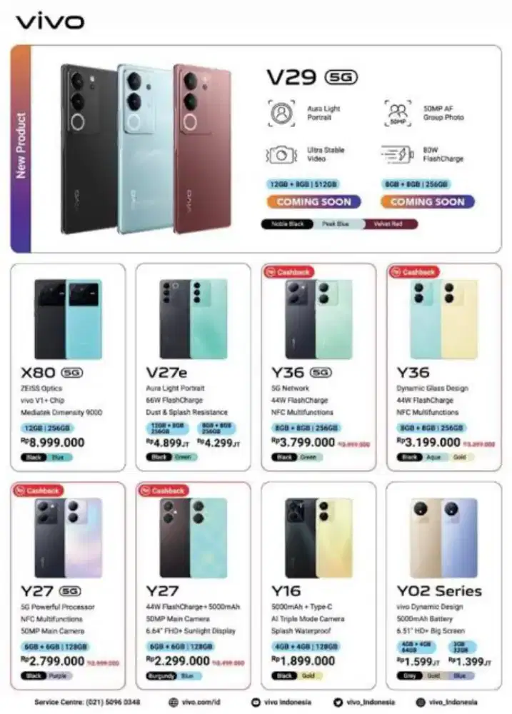 Produk Vivo Y29
