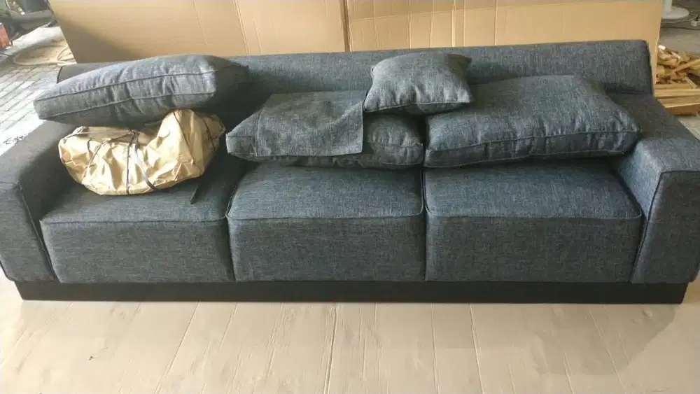 Sofa set 3 seater L - Black