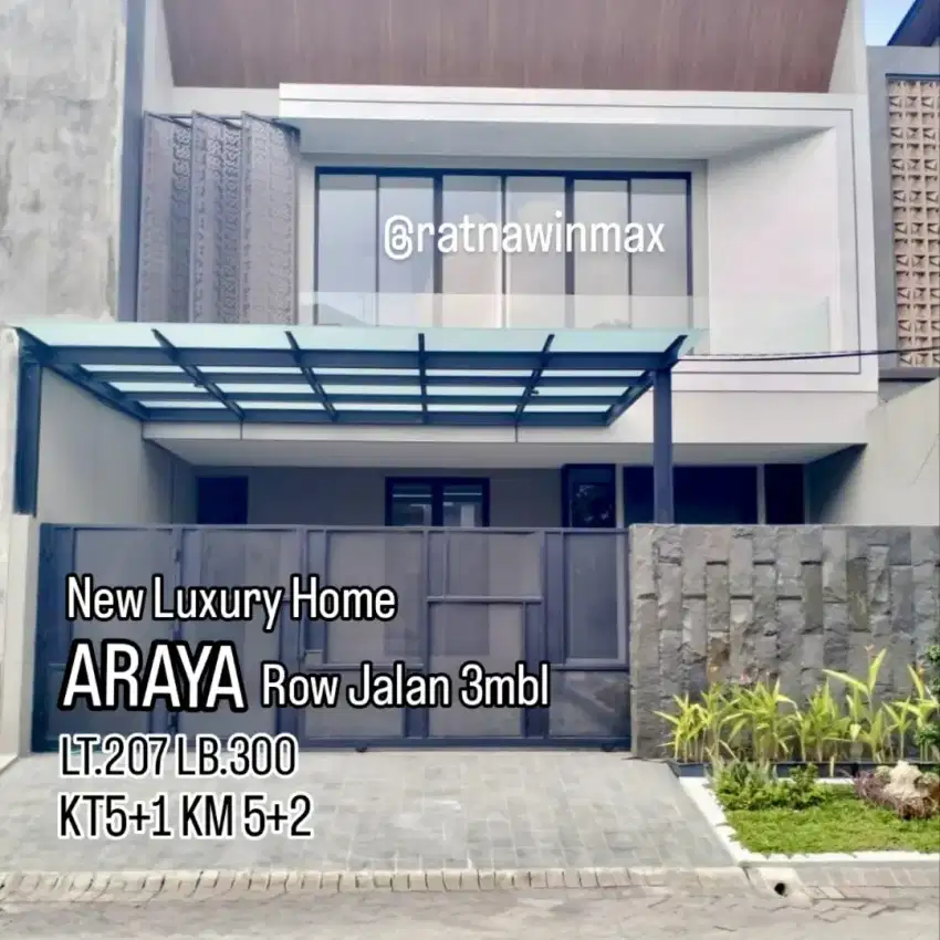 Dijual Araya Rumah Baru Gress Mewah Semi Furnish