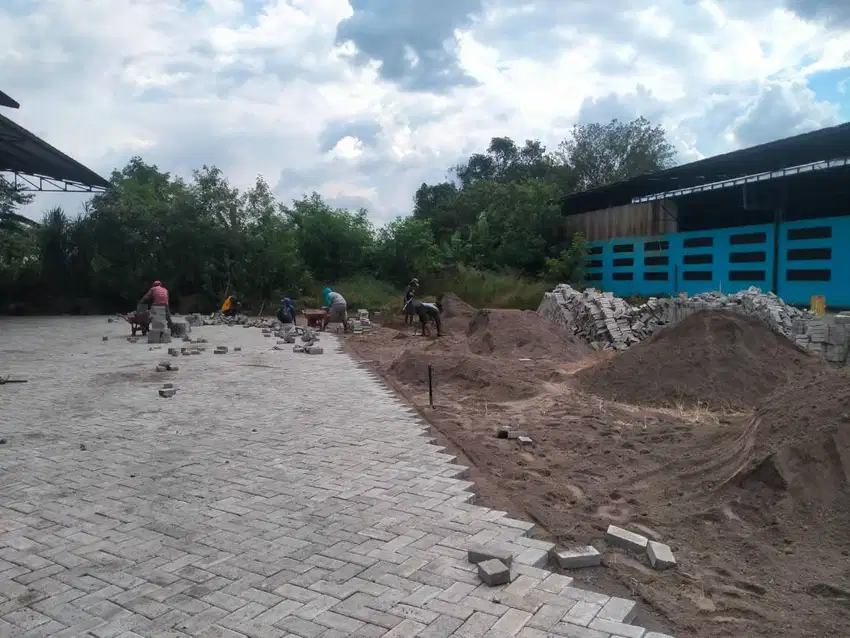 Bongkar Pasang Paving block pagar panel uditch