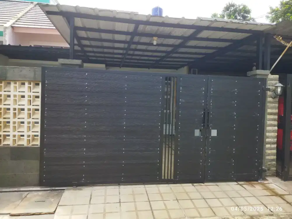 Pagar minimalis susun bata terbaru