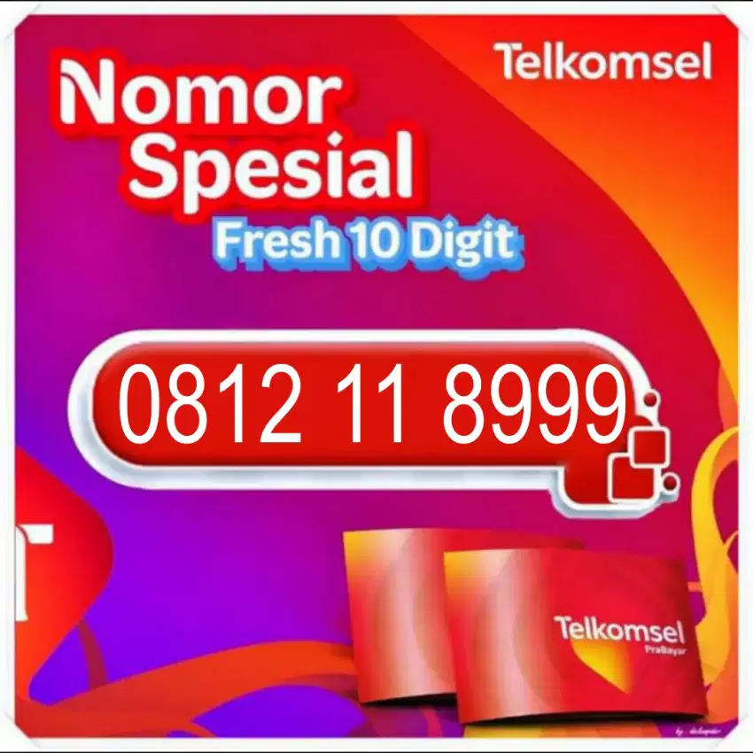 Nomor cantik 10 digit simpati rapih baru telkomsel