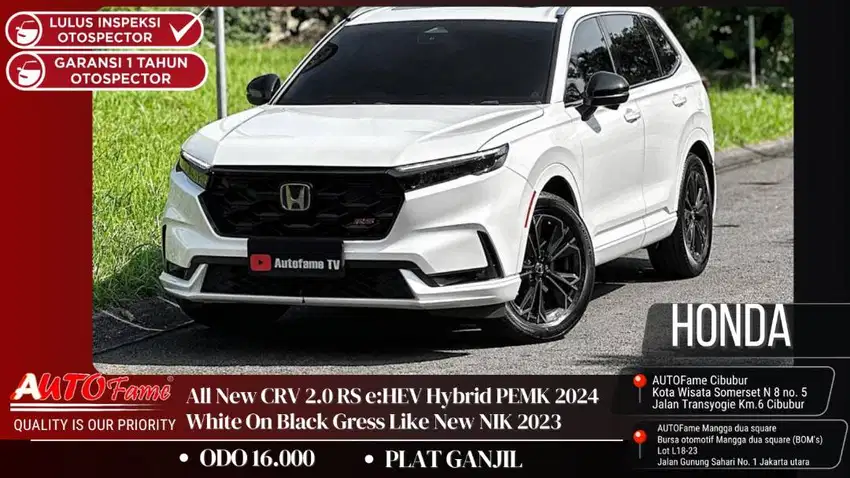 Honda All New CRV 2.0 RS eHEV Hybrid NIK 2023