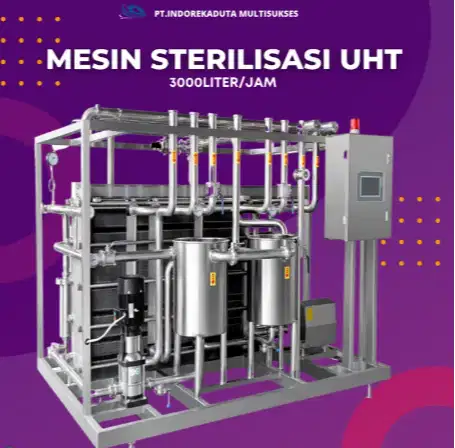 MESIN STERILISASI MINUMAN 3000L/JAM DIRECT