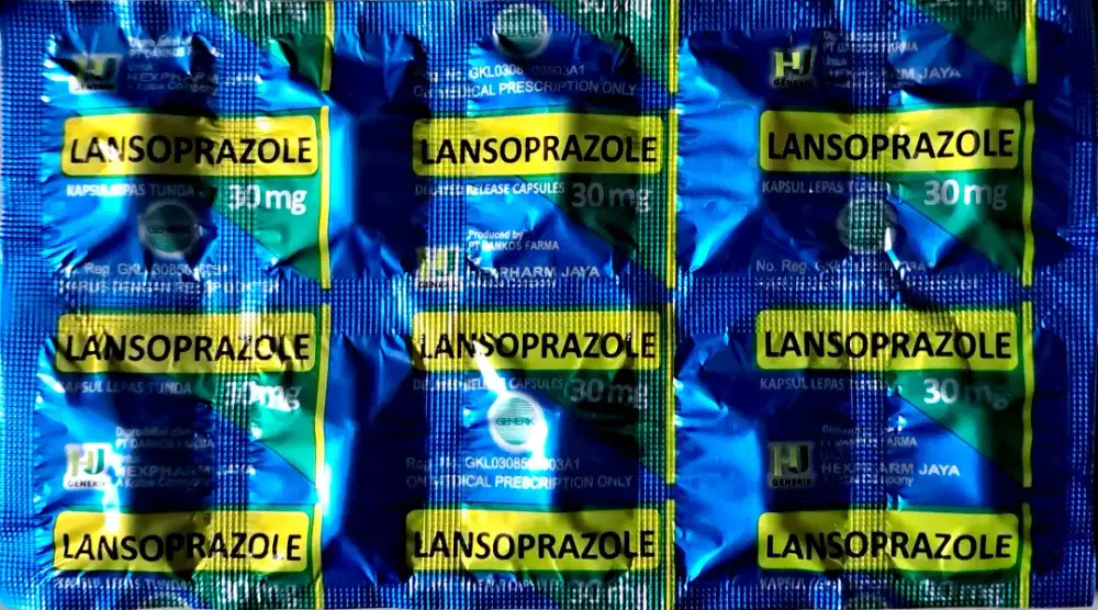 Lansoprazole Hexparm 30MG Strip 10 Kapsul Obat Asam Lambung