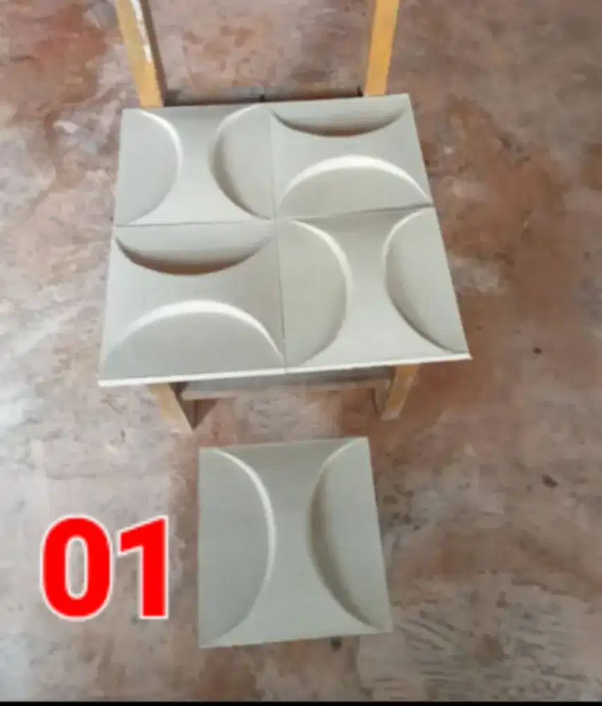 Ornamen dinding beton / ornamen 20x20 cm