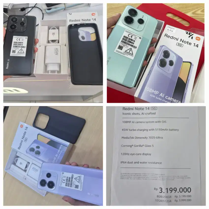 Turun harga Redmi note 14 5g Ram 12/512