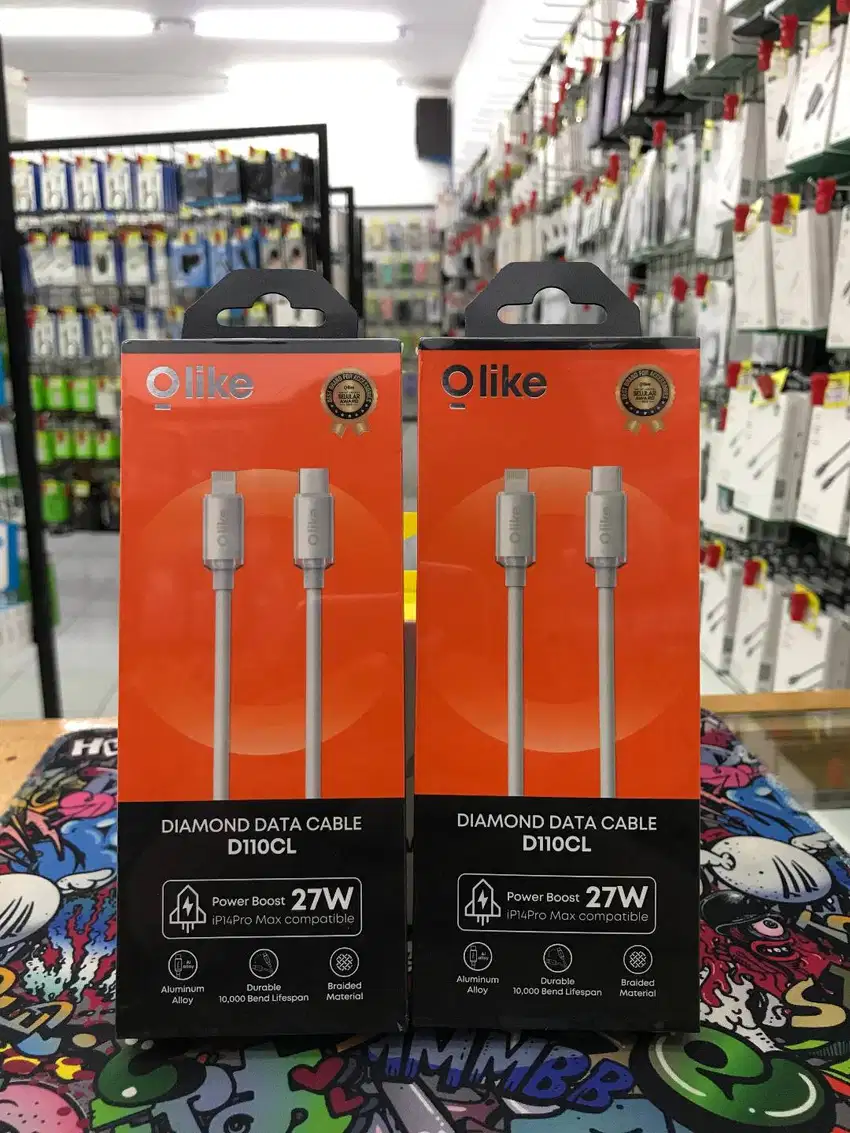 Olike D110CL Diamond Data Cable Type-C to Lightning 27W 1m