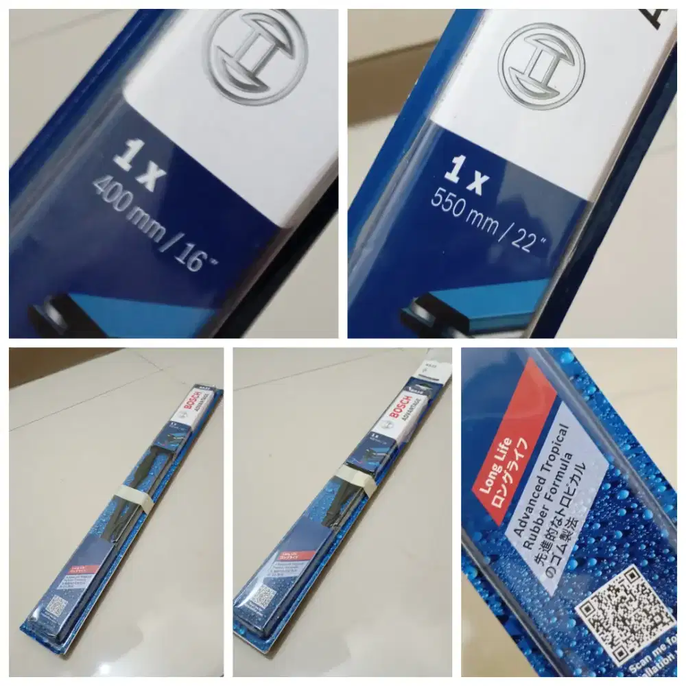 Wiper Mobil Bosch Size 22 Dan 16