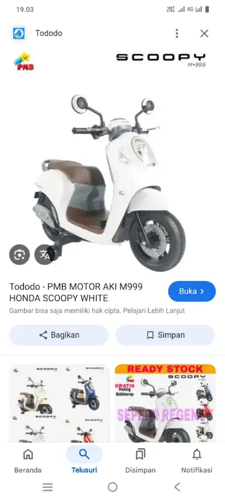 motor aki Scoopy anak