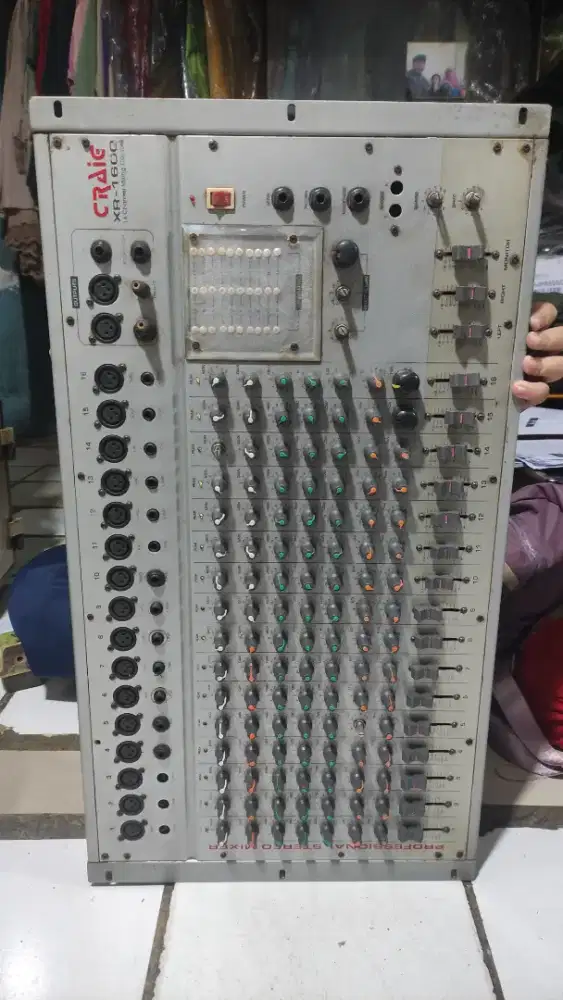 MIXER CRAIG XR-1600 16 CHANNEL MIXING KONDISI GAMBLING