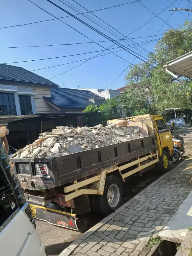 Jasa pembuangan puing, sampah proyek,pengurugan,galian kolam
