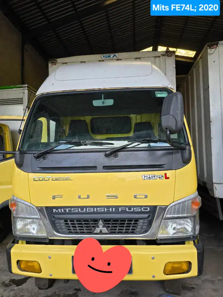 Truk Mitsubishi Canter 6roda 125PS Long chasis Box, 2020