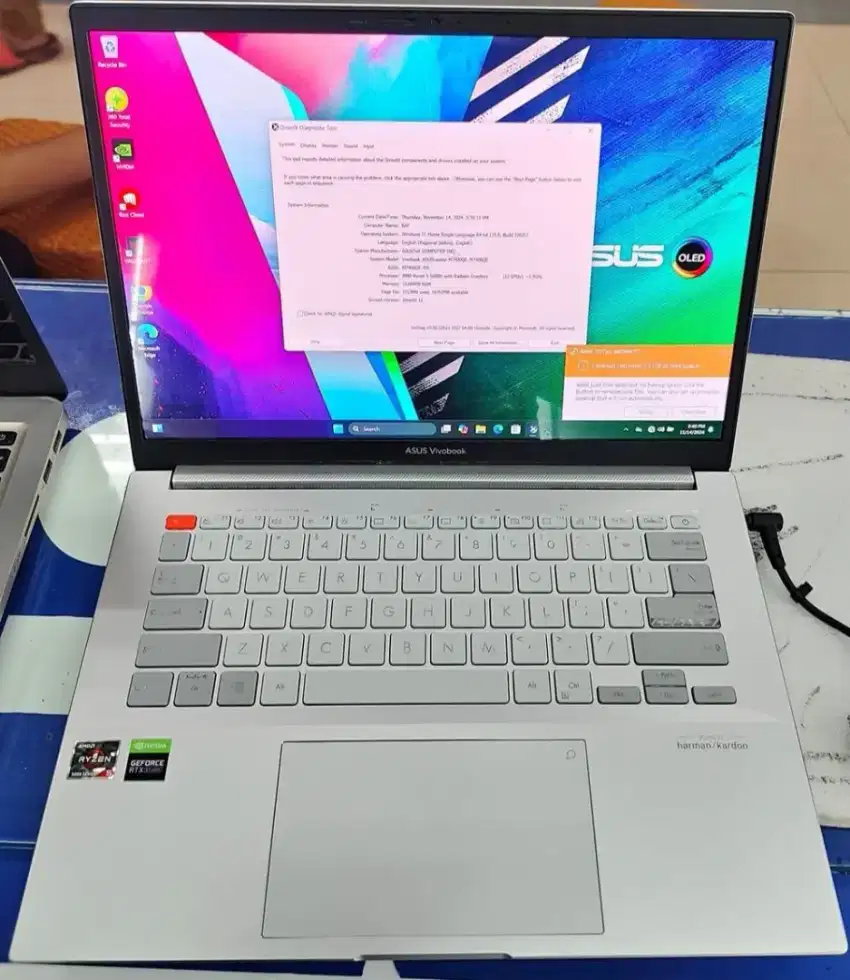 Asus Gaming Vivobook Pro 14X OLED M7400QE Ryzen 5- Ram 16GB RTX3050Ti