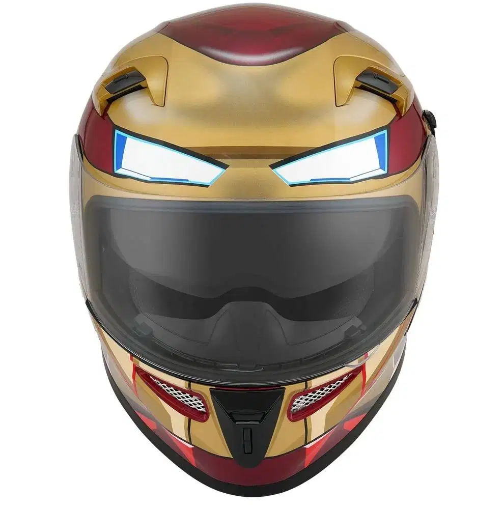 KYT HELM K2 RIDER MARVEL IRON MAN (DOUBLE VISOR)