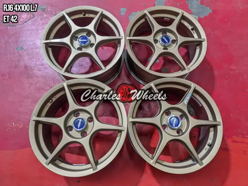 Jual velg p1 r16 4x100 jazz brio raize rocky dll