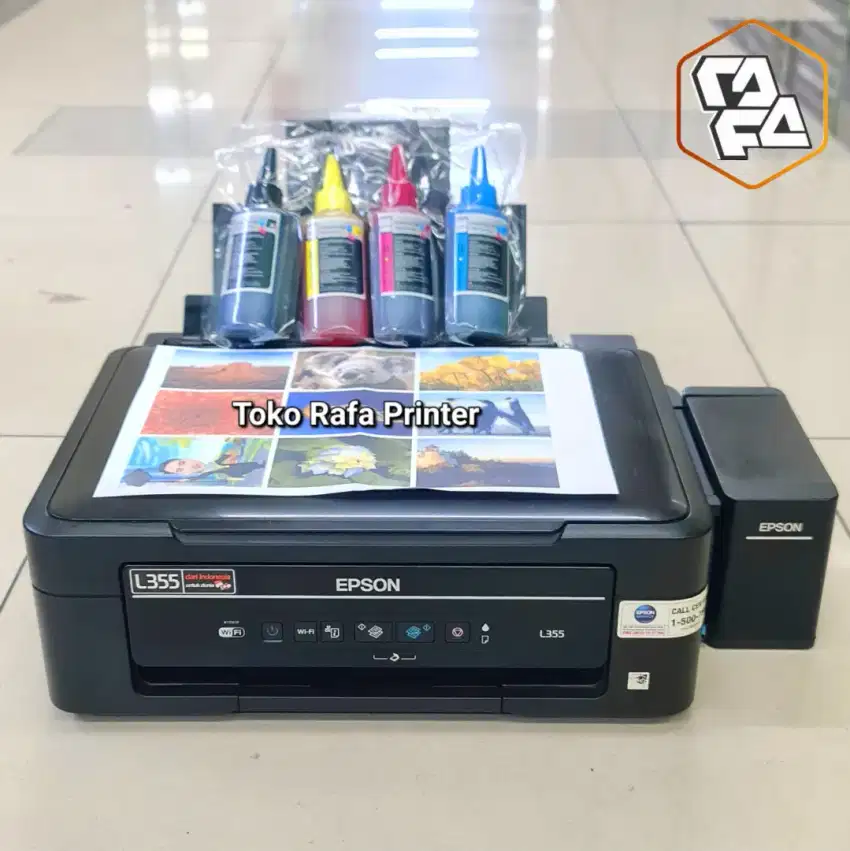 Printer Epson L355 Wifi Print Scan Copy