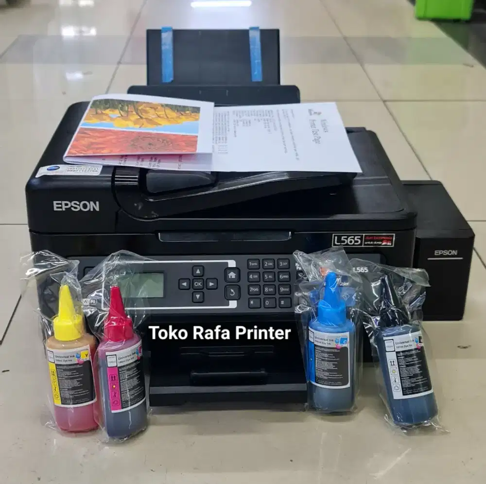Printer Epson L565 Wifi Print Scan Copy