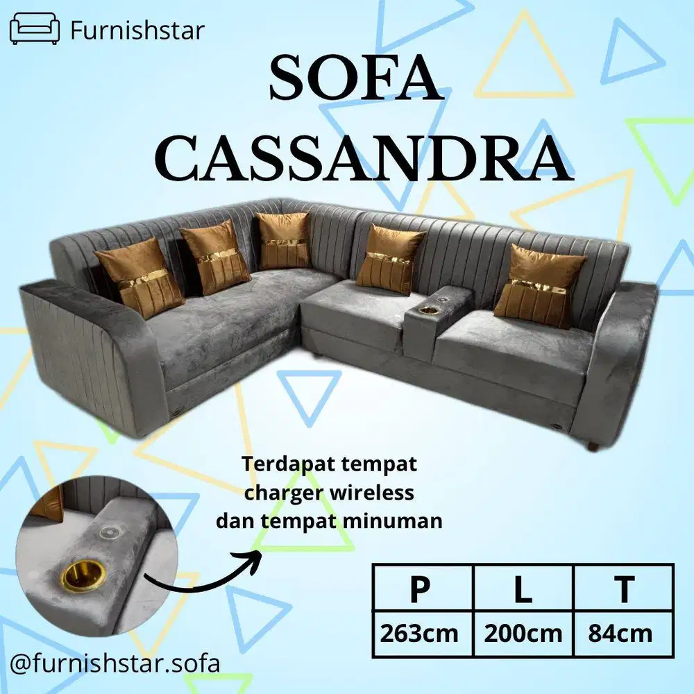 Sofa Sudut Furnishstar - Cassandra