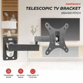 Bracket TV Telescopic VESA 100x100 for 10-32 Inch
