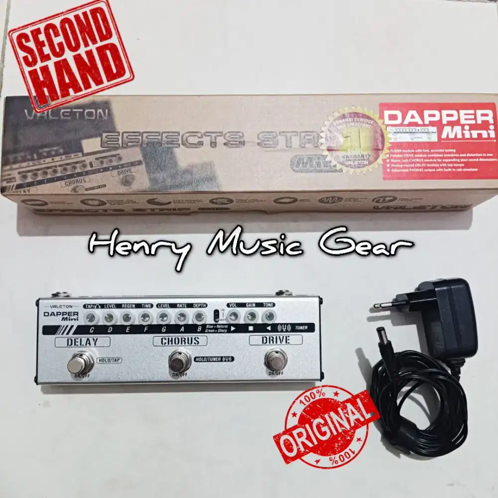 Valeton Dapper Mini Effects Strip Untuk Gitar Elektrik Secondhand