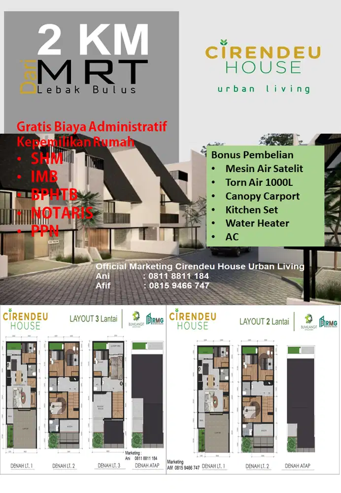 Ciputat Timur Cirendeu House Life Style Keluarga Besar Hemat