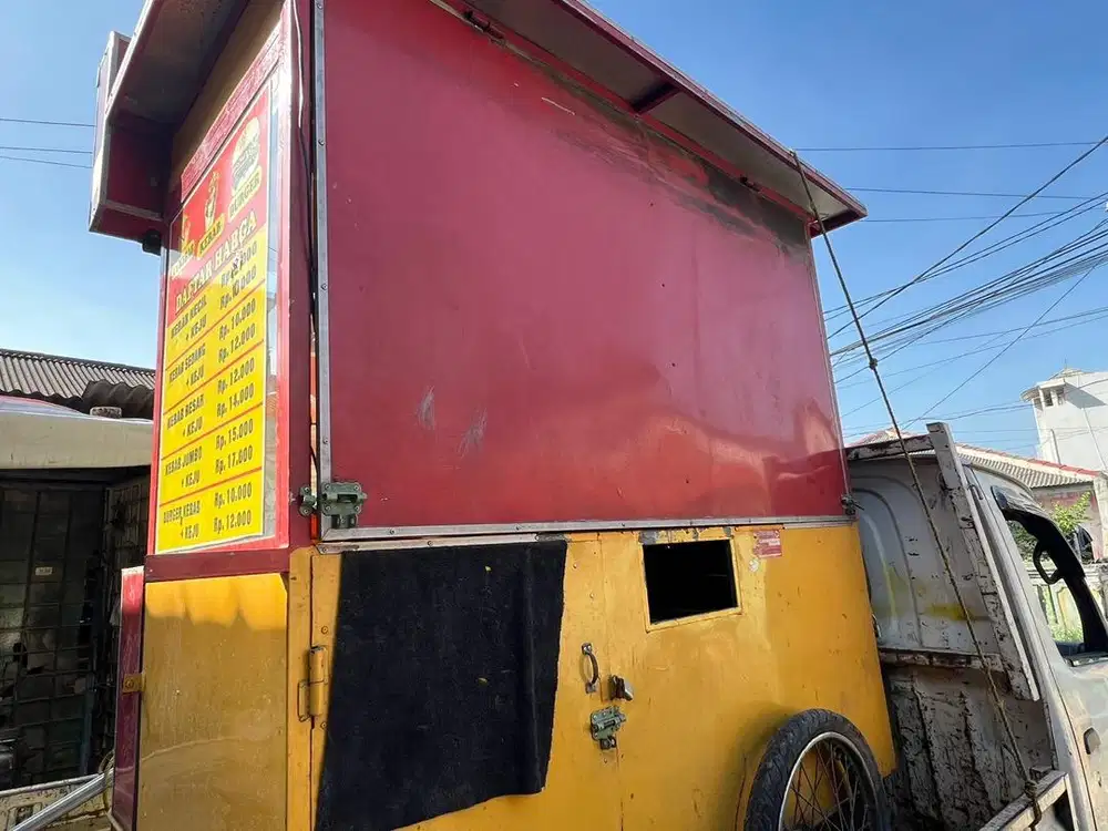 Gerobak kebab lengkap