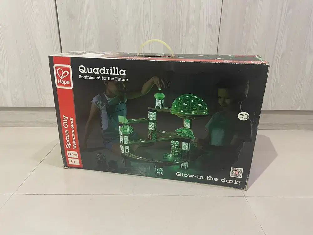 Mainan Hape Marble Run QUADRILLA Glow in the Dark