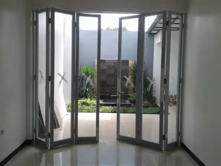 Aluminium kusen pintu jendela kaca