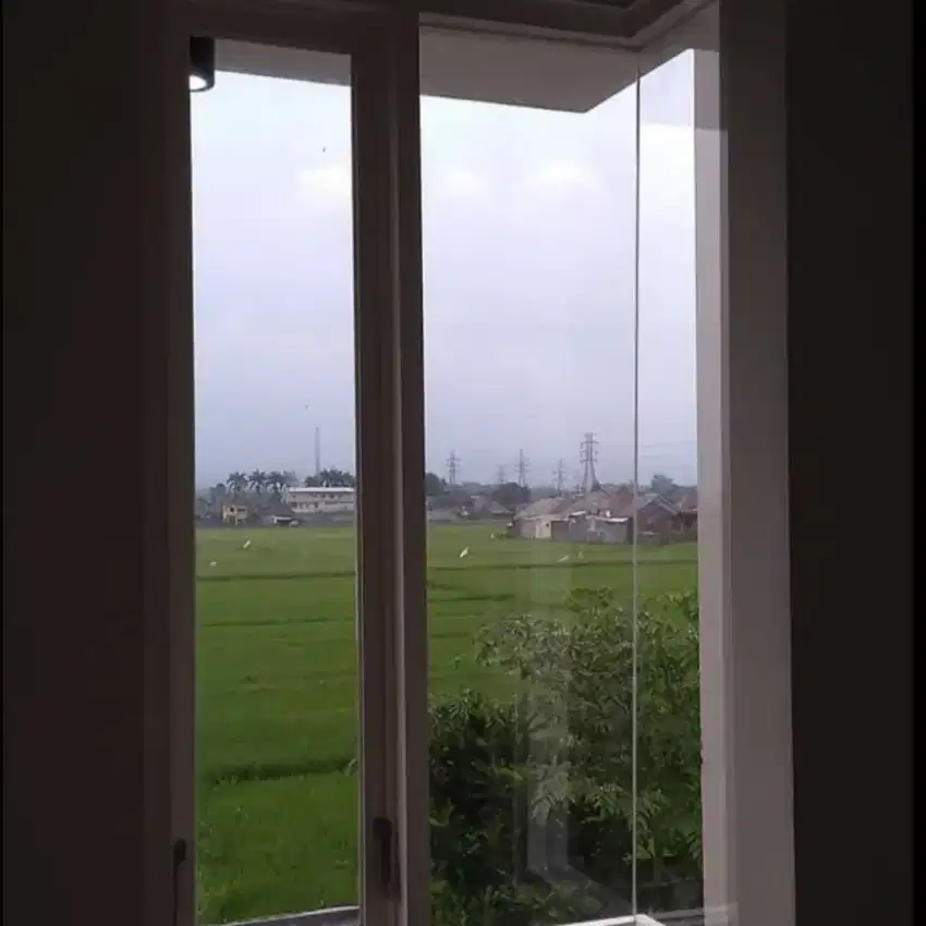 Aluminium kusen pintu jendela kaca