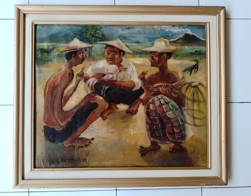 Lukisan tema diskusi