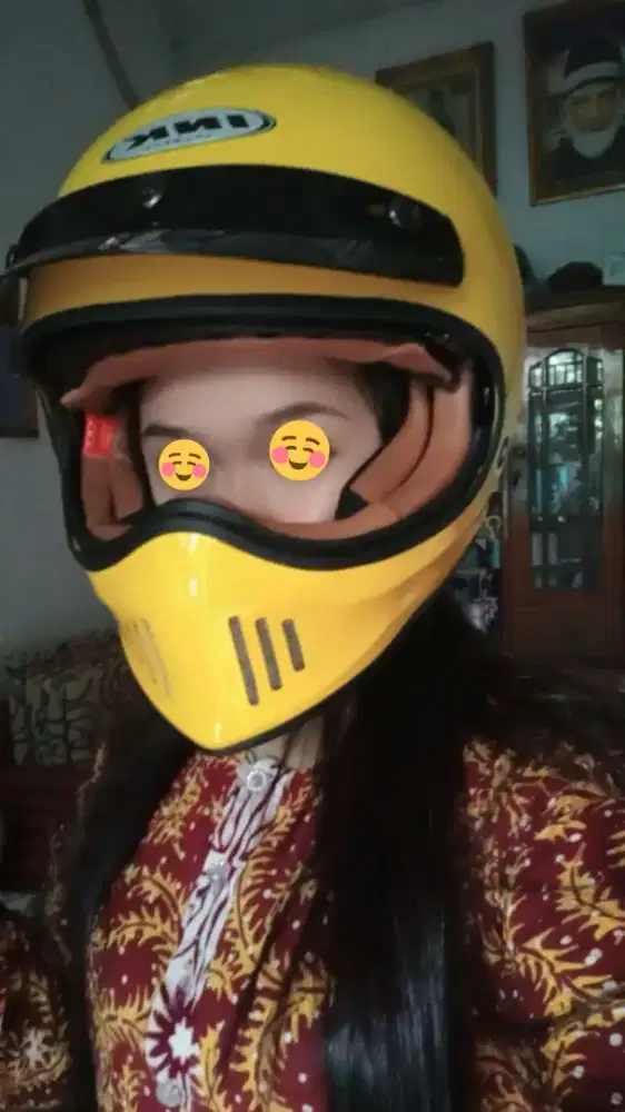 Helm INK retro kuning