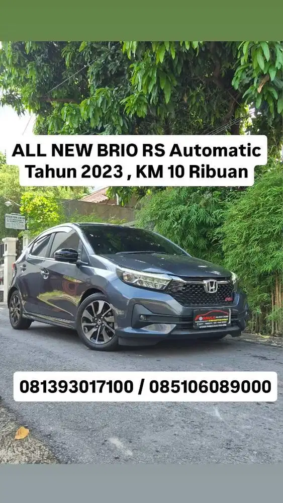 km 10 rb an,ALL NEW BRIO RS Automatic
Tahun 2023 ,pajak baru gress